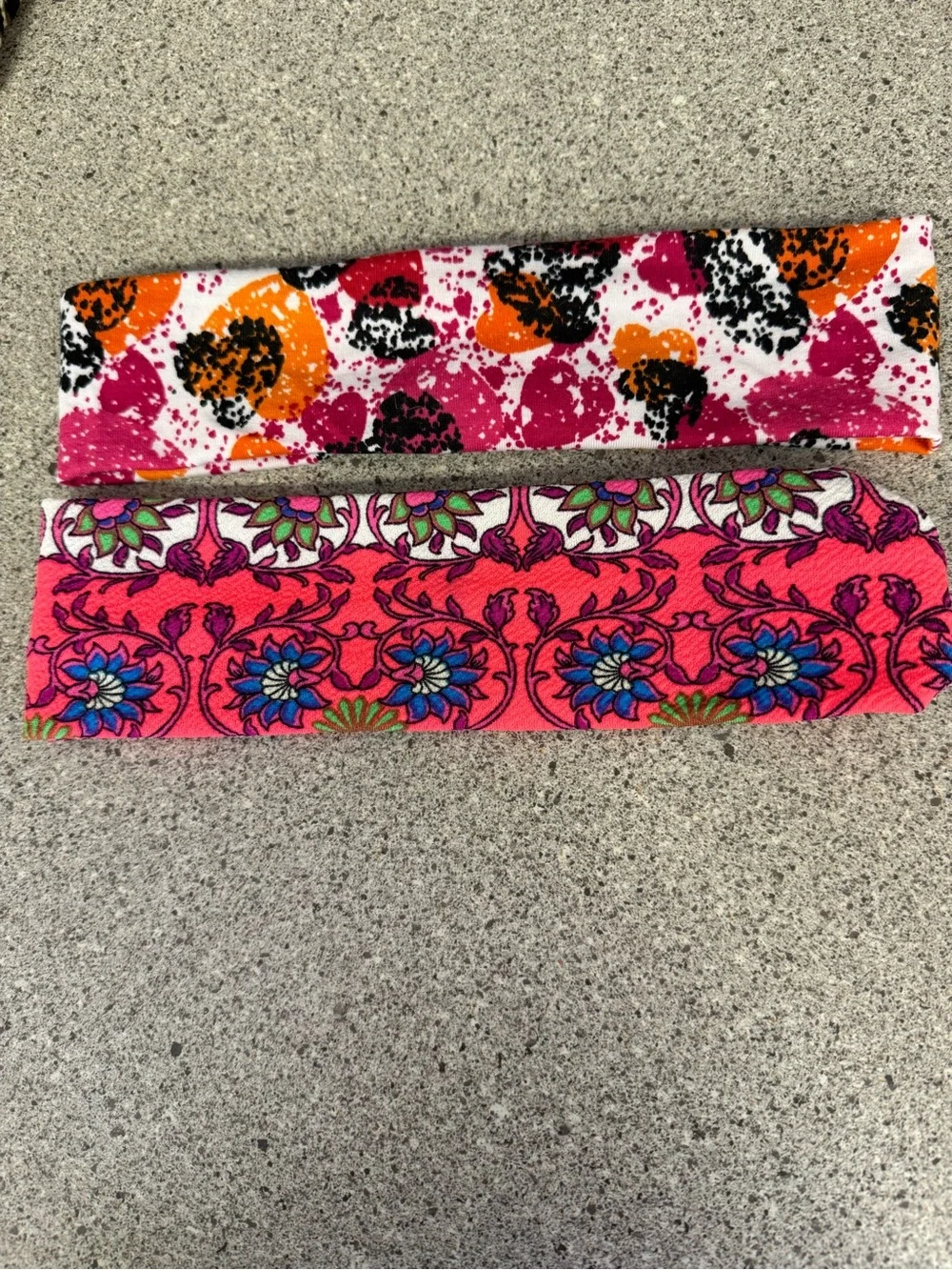 Colorful Floral & Abstract Stretch Headbands - Pink Multi